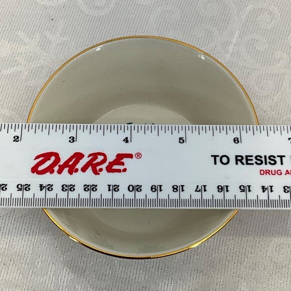 Lenox Holiday Dimension Collection Bowl "Joy" Holly Design - 4.75" Diameter - Picture 5 of 6